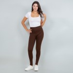 Wholesale women s Mix Brand Solid Color Seamless Fleece Lined Leggings Fleece Li