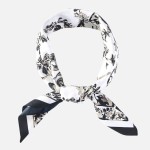 Wholesale vintage Botanical Print Bandana Scarf Multi Use Scarf Bandana Bag Tie