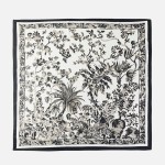 Wholesale vintage Botanical Print Bandana Scarf Multi Use Scarf Bandana Bag Tie