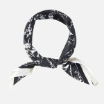 Wholesale vintage Botanical Print Bandana Scarf Multi Use Scarf Bandana Bag Tie