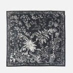 Wholesale vintage Botanical Print Bandana Scarf Multi Use Scarf Bandana Bag Tie
