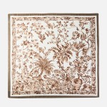 Wholesale vintage Botanical Print Bandana Scarf Multi Use Scarf Bandana Bag Tie