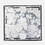 Wholesale abstract Floral Print Bandana Scarf Multi Use Scarf Bandana Bag Tie ET