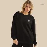 Wholesale do Not Worry Ultra Comfy Pullover Sweatshirt Crew Neck Dropped Should