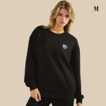 Wholesale do Not Worry Ultra Comfy Pullover Sweatshirt Crew Neck Dropped Should