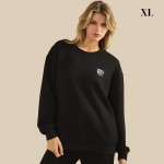 Wholesale do Not Worry Ultra Comfy Pullover Sweatshirt Crew Neck Dropped Should