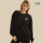 Wholesale do Not Worry Ultra Comfy Pullover Sweatshirt Crew Neck Dropped Should