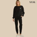 Wholesale do Not Worry Ultra Comfy Pullover Sweatshirt Crew Neck Dropped Should