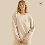 Wholesale do Not Worry Ultra Comfy Pullover Sweatshirt Crew Neck Dropped Should