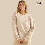 Wholesale do Not Worry Ultra Comfy Pullover Sweatshirt Crew Neck Dropped Should