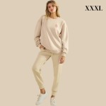Wholesale do Not Worry Ultra Comfy Pullover Sweatshirt Crew Neck Dropped Should
