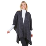Wholesale knit Metallic Shawl Loop One Fits Most Acrylic