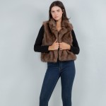 Wholesale faux Fur Vest One Fits Most Polyester