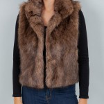 Wholesale faux Fur Vest One Fits Most Polyester