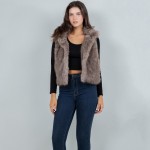 Wholesale faux Fur Vest One Fits Most Polyester