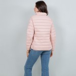 Wholesale quilted Puffer Jacket Full Zipper Closure Two Zipper Pockets Polyester