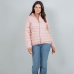 Wholesale quilted Puffer Jacket Full Zipper Closure Two Zipper Pockets Polyester