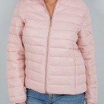 Wholesale quilted Puffer Jacket Full Zipper Closure Two Zipper Pockets Polyester