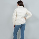 Wholesale quilted Puffer Jacket Full Zipper Closure Two Zipper Pockets Polyester