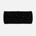 Wholesale fuzzy Knit Headwrap Rhinestone Details One Fits Most Polyester