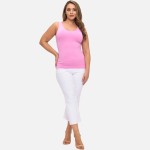 Wholesale plus Reversible Seamless Tank Built Bra Seamless Construction U V Neck