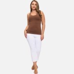 Wholesale plus Reversible Seamless Tank Built Bra Seamless Construction U V Neck