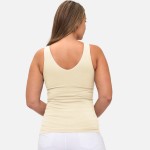 Wholesale plus Reversible Seamless Tank Built Bra Seamless Construction U V Neck