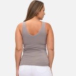 Wholesale plus Reversible Seamless Tank Built Bra Seamless Construction U V Neck