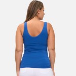 Wholesale plus Reversible Seamless Tank Built Bra Seamless Construction U V Neck
