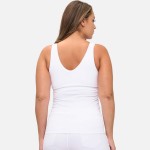 Wholesale plus Reversible Seamless Tank Built Bra Seamless Construction U V Neck