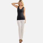 Wholesale reversible Seamless Tank Built Bra Seamless Construction U V Neckline