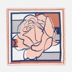 Wholesale large Rose Print Bandana Scarf Multi Use Scarf Bandana Bag Tie ETC L W