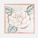 Wholesale large Flower Print Bandana Scarf Multi Use Scarf Bandana Bag Tie ETC L