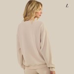 Wholesale god Love Corduroy Pullover Graphic Sweatshirt Crew Neck Dropped Should