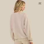 Wholesale god Love Corduroy Pullover Graphic Sweatshirt Crew Neck Dropped Should