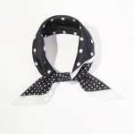 Wholesale polka Dots Print Bandana Scarf Multi Use Scarf Bandana Bag Tie ETC L W
