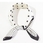 Wholesale polka Dots Print Bandana Scarf Multi Use Scarf Bandana Bag Tie ETC L W