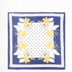 Wholesale polka Dot Daisey Print Bandana Scarf Multi Use Scarf Bandana Bag Tie E