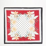 Wholesale polka Dot Daisey Print Bandana Scarf Multi Use Scarf Bandana Bag Tie E