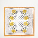 Wholesale polka Dot Daisey Print Bandana Scarf Multi Use Scarf Bandana Bag Tie E