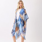 Wholesale abstract Modern Art Inspired Print Kimono One Fits Most Polyester