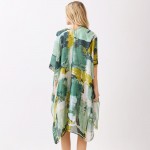 Wholesale abstract Modern Art Inspired Print Kimono One Fits Most Polyester