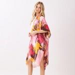 Wholesale abstract Modern Art Inspired Print Kimono One Fits Most Polyester