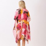 Wholesale abstract Modern Art Inspired Print Kimono One Fits Most Polyester