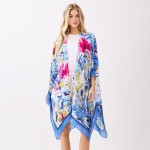 Wholesale abstract Floral Print Kimono One Polyester