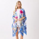 Wholesale abstract Floral Print Kimono One Polyester