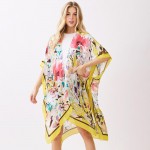 Wholesale abstract Floral Print Kimono One Polyester