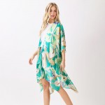 Wholesale vibrant Botanical Print Kimono One Polyester