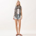 Wholesale leopard Print Scarf One Fits Most Polyester