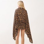 Wholesale leopard Print Scarf One Fits Most Polyester